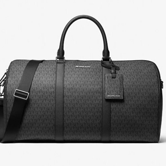 Michael Kors Harrison Signature Logo Duffel XL -Black (NWT) - Picture 1 of 3
